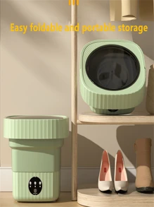 Có thể mang đi Máy giặt Gấp lại Máy giặt Rửa Một Em bé Đồ lót Đặc biệt Mini Vớ Rửa Hiện vật - Màu tím hoa cà - Xem 4