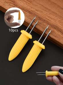 10入組不銹鋼烤玉米架