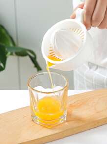 1 Miếng Máy ép trái cây điện Trái cây trái cam Máy ép Vật dụng trong nhà Chanh Cam quýt Cúp Mini Nước ép Cúp Với Nước ép Tách biệt Chức năng - trắng - Xem 2