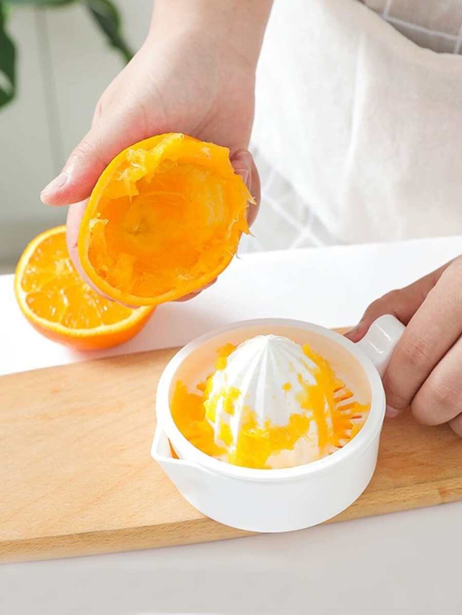 1 Miếng Máy ép trái cây điện Trái cây trái cam Máy ép Vật dụng trong nhà Chanh Cam quýt Cúp Mini Nước ép Cúp Với Nước ép Tách biệt Chức năng - trắng - Xem 1