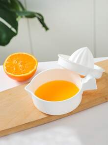 1 Miếng Máy ép trái cây điện Trái cây trái cam Máy ép Vật dụng trong nhà Chanh Cam quýt Cúp Mini Nước ép Cúp Với Nước ép Tách biệt Chức năng - trắng - Xem 3