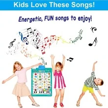 Âm thanh Tường Giáo dục sớm Đồ chơi , Chữ cái & Số & & Âm nhạc Áp phích , Món quà tốt nhất Đối với Con trai Và Cô gái Đối với Trường mầm non Giáo dục Đồ Chơi - màu xanh lá - Xem 4