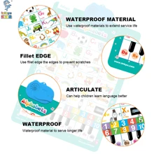 Âm thanh Tường Giáo dục sớm Đồ chơi , Chữ cái & Số & & Âm nhạc Áp phích , Món quà tốt nhất Đối với Con trai Và Cô gái Đối với Trường mầm non Giáo dục Đồ Chơi - màu xanh lá - Xem 3