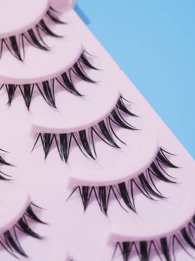 メイクアップ つけまつげ、5ペア マンガ調まつげ、ウィスピー アニメ風
