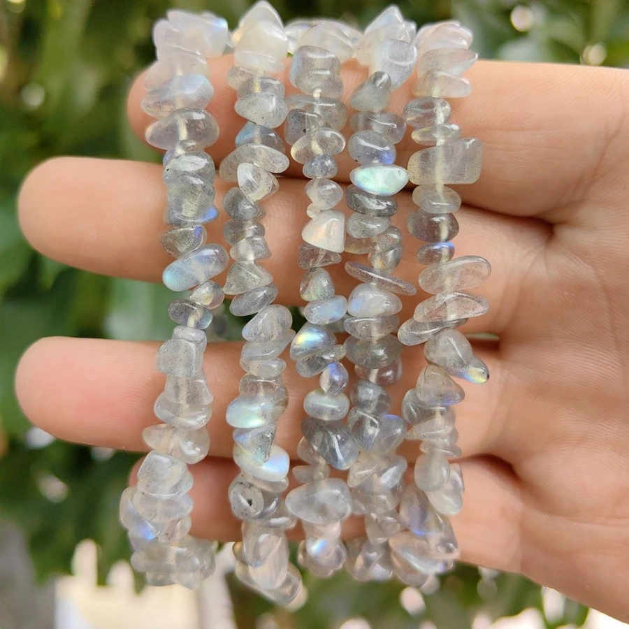 1pc 5*8mm Moonstone Diy Bracelet - 0.2*0.31inch moonstone DIY bracelet - View 1