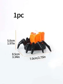 1入組萬聖節裝飾電子蠟燭燈帶幽靈般蜘蛛形狀夜晚燈裝飾用品