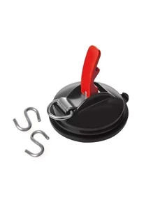 1pc Outdoor Camping Rope Strong Suction Cup Car Tent Canopy Hook Luggage Strap Fastener Pet Vacuum Suction Cup - Black - View 4
