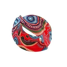 1入組圖案髮箍,和有彈性方巾,彩色,適用於戶外運動跑步,瑜伽,籃球,騎行,羽毛球,網球,針織 - 彩色 - 查看 11