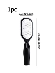 1pc Foot File Callus Remover, One-sided Durable Pumice Stone Scrubber, Home Pedicure Tool To Remove Dead Skin & Hard Skin - Black - View 5