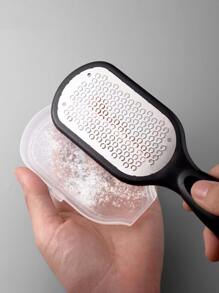 1pc Foot File Callus Remover, One-sided Durable Pumice Stone Scrubber, Home Pedicure Tool To Remove Dead Skin & Hard Skin - Black - View 3