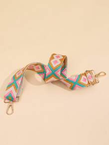 幾何圖案拼色可調節背帶，包包配件DIY配件，可調節肩帶，禮物裝飾禮品配件