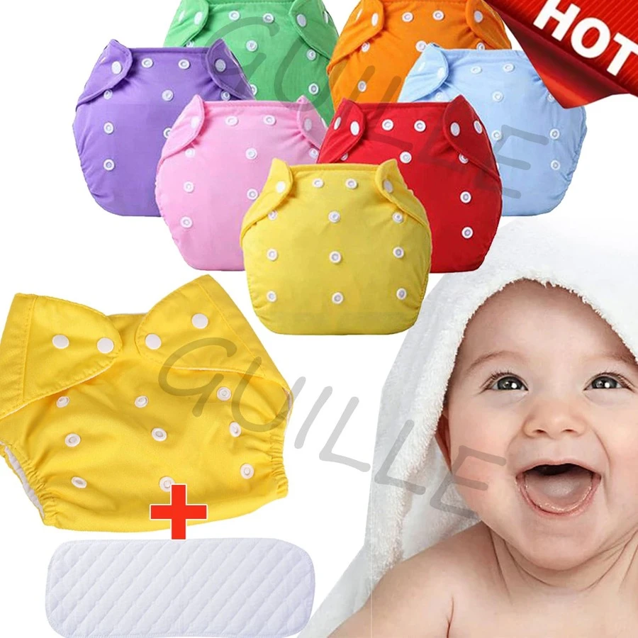 Pañales Ecológicos De Tela Reutilizable + Inserto Mayoreo! - Verde - Ver 1