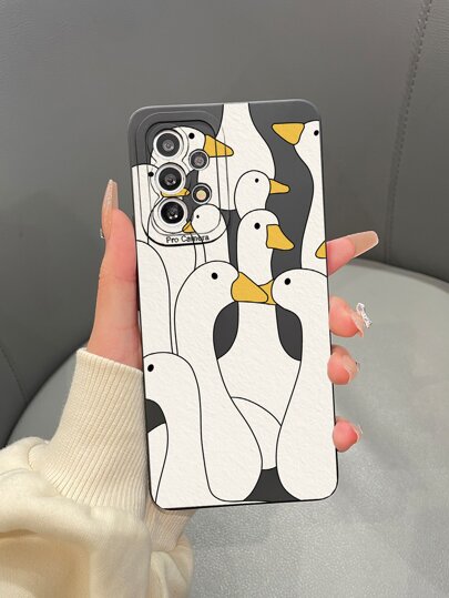 Compatible With Samsung Galaxy Series Such As A52, A32-5g, A53-5g, S23, S23+, S23u, S22u, A13-4g, M33-5g, A33-5g, S20fe, S21fe, A23-5g, Etc. Cartoon Stuffed Toy & Soft Phone Case