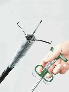 1 pc Sewer Pipe Unblocked Snake Spring Pipe Dredging Tool Kitchen Bathroom Sewer Cleaning Tool Kitchen Accessories - Green - View 4