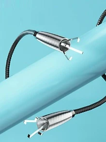 1 pc Sewer Pipe Unblocked Snake Spring Pipe Dredging Tool Kitchen Bathroom Sewer Cleaning Tool Kitchen Accessories - Green - View 3