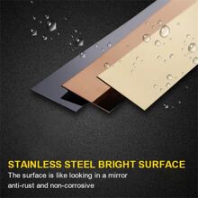 1set Stainless Steel Mirror Wall Sticker - Silver - View 6