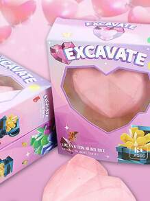 Juego de excavación de gemas arqueológicas, minerales y fósiles para niños, caja ciega de excavación de diamantes de imitación para niños y niñas, manualidades hechas a mano, juguetes, juguetes para niños, juguetes para niñas