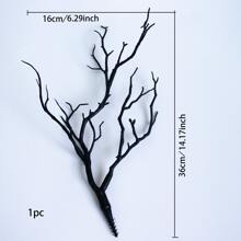 1株人工植物森林枝幹,適用於家庭裝飾和萬聖節,珊瑚和鹿角設計塑料樹枝