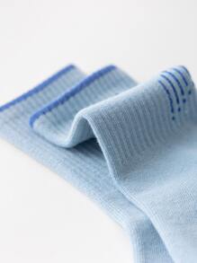 5 đôi tất thể thao thoáng khí in chữ "SPEED" cho trẻ em, màu ngẫu nhiên, dài đến bắp chân, dành cho bé trai và bé gái, mùa xuân/thu (3-8 tuổi, 8-12 tuổi) - Nhiều màu - Xem 9