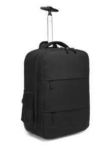 Rolling Backpack,Travel Backpack With Wheels Roller Backpack Wheeled Laptop Backpack Business Backpack Carry On Backpack Flight Approved Fits 17 Inch Laptop Backpack With Wheels For Women Men-Black International Women's Day - Black - View 4