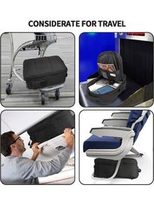 Rolling Backpack,Travel Backpack With Wheels Roller Backpack Wheeled Laptop Backpack Business Backpack Carry On Backpack Flight Approved Fits 17 Inch Laptop Backpack With Wheels For Women Men-Black International Women's Day - Black - View 3