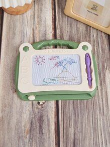 Kids' Colorful Magnetic Drawing Board With Detachable Writing Board For Learning, Painting And Doodling In Kindergarten - Green - View 1