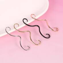 1pc New Style Mini Moustache Septum Piercing Simple Women Nose Stud - Multicolor - View 2