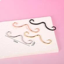 1pc New Style Mini Moustache Septum Piercing Simple Women Nose Stud - Multicolor - View 3