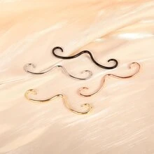 1pc New Style Mini Moustache Septum Piercing Simple Women Nose Stud - Multicolor - View 4