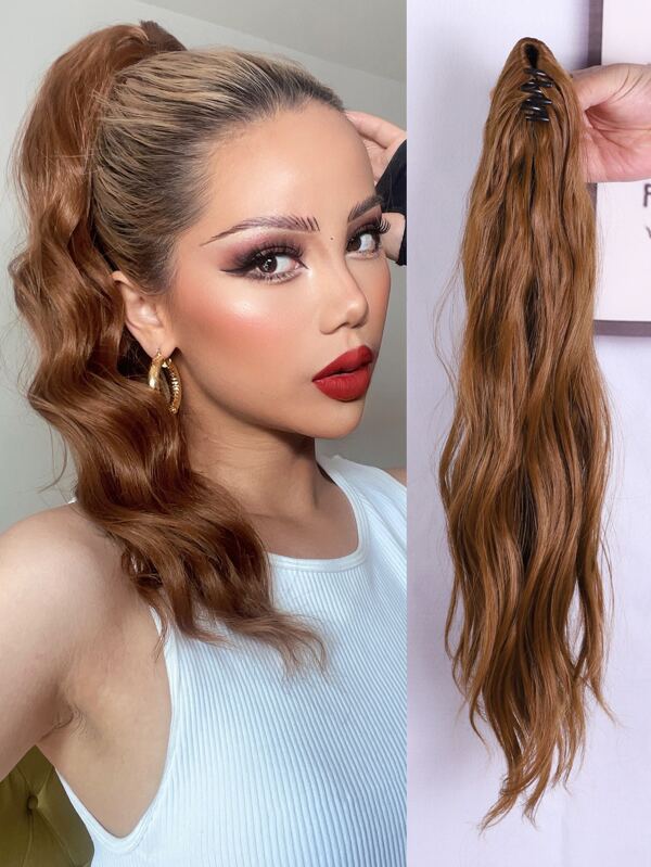 Long Curly Ponytail Synthetic Hair Extension SHEIN USA