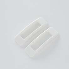 2pcs Self-adhesive Door Handle Auxiliary, Rectangular Shape, Suitable For Door, Window, Fridge, Cabinet - White - View 5