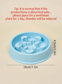 1入寵物健康慢進食碗,隨機風格和顏色