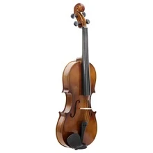 Acoustic Violin With Bow Rosin Carrying Box Solid Wood Basswood Violin For Orchestra Concert Band Beginner 1/2-natural color - 棕色 - 查看 3