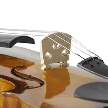 Acoustic Violin With Bow Rosin Carrying Box Solid Wood Basswood Violin For Orchestra Concert Band Beginner 1/2-natural color - 棕色 - 查看 6