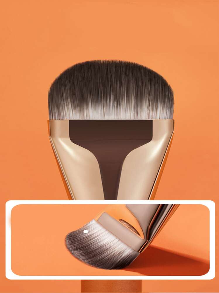 1支宽舌形平头粉底刷，化妆刷，粉底刷，遮瑕刷，腮红刷，修容刷，腮红刷，古铜粉刷，散粉刷，粉底刷，腮红刷，赠品 - 彩色 - 查看 7