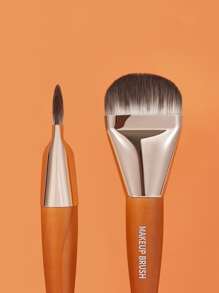 1支宽舌形平头粉底刷，化妆刷，粉底刷，遮瑕刷，腮红刷，修容刷，腮红刷，古铜粉刷，散粉刷，粉底刷，腮红刷，赠品 - 彩色 - 查看 5