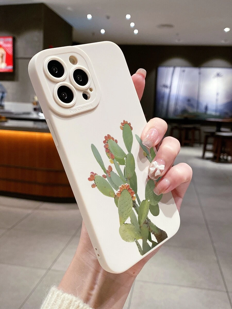 Funda para móvil cactus patrón - Negro - Ver 1