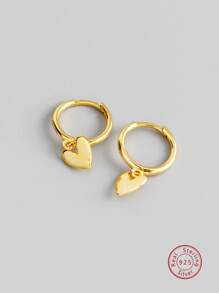 2入組簡約風&多用途925 銀時尚耳夾和耳飾適合女士,完美適合夏天派對和禮品