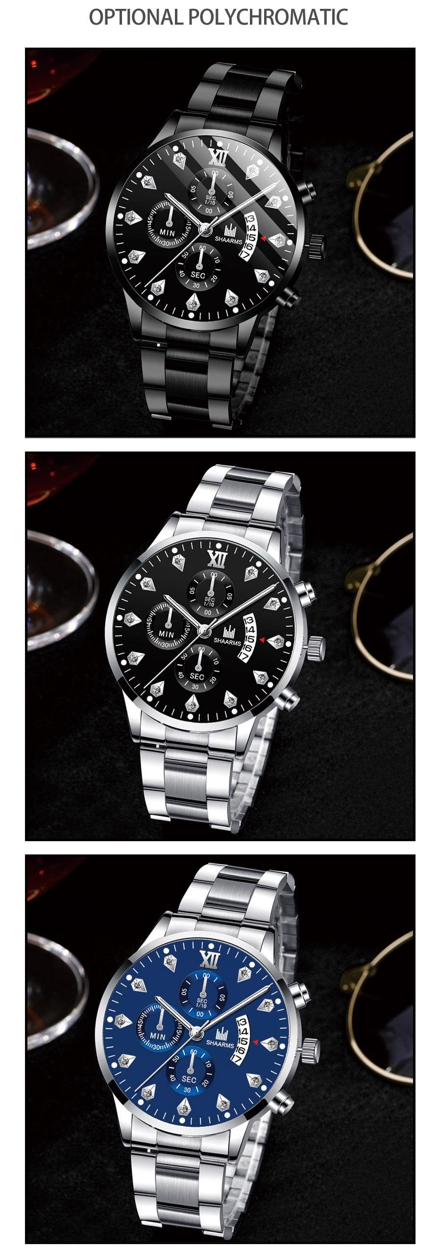 Men Triple Dial Date Quartz Watch SHEIN USA