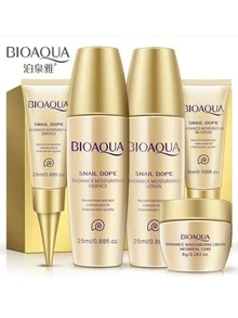 KKmall BIOAQUA Snail Skin Care Set 5 Piece Gift Set Sample Travel Set Hydration & Moisturizing Cosmetic Set - Orange - View 2