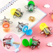 1入組微型黃色的卷筆刀,合適的辦公和學校用品,小和方便至攜帶 - 藍色 - 查看 2