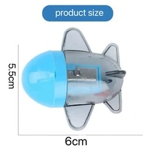 1入組微型黃色的卷筆刀,合適的辦公和學校用品,小和方便至攜帶 - 藍色 - 查看 5