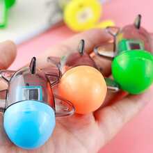 1入組微型黃色的卷筆刀,合適的辦公和學校用品,小和方便至攜帶 - 藍色 - 查看 3