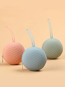 Baby Silicone Pacifier Case with Strap, Portable Storage Bag, Travel Outdoor Anti-Loss Box Chain - Multicolor - View 1