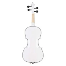 Full Size 4/4 Violin Set for Adults Beginners Students with Hard Case,Violin Bow,Shoulder Rest,Rosin,Extra Strings and Sordine - 白色 - 查看 3