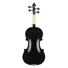 Full Size 4/4 Violin Set for Adults Beginners Students with Hard Case,Violin Bow,Shoulder Rest,Rosin,Extra Strings and Sordine - Black - View 4