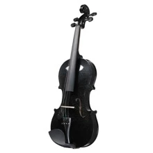 Full Size 4/4 Violin Set for Adults Beginners Students with Hard Case,Violin Bow,Shoulder Rest,Rosin,Extra Strings and Sordine - Black - View 6