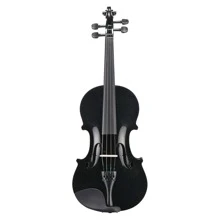 Full Size 4/4 Violin Set for Adults Beginners Students with Hard Case,Violin Bow,Shoulder Rest,Rosin,Extra Strings and Sordine - Black - View 3