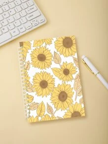 1 Miếng 120 Hoa hướng dương Che phủ Có thể Nạp lại Quyển sổ , Creative Có thể tháo rời Tạp chí Nhật ký Đối với Sinh viên Và Văn phòng - Nhiều màu - Xem 1