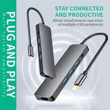 5 合 1 扩展坞 USB C 转 兼容适配器、USB C 集线器 兼容显示器（适用于 Windows）、带 兼容的 USB C 适配器、3 个 USB-A 3.0 端口、1 个 兼容端口（4K/30Hz）、1 个 USB-C 3.0 端口（PD 3.0 充电）100W - 深灰色 - 查看 5